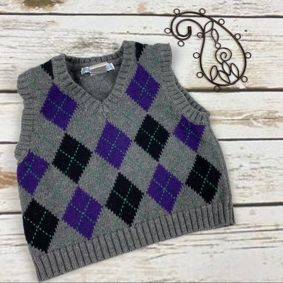 Janie and Jack Other - Janie & Jack Boys 3-6 Months Argyle Sweater Vest